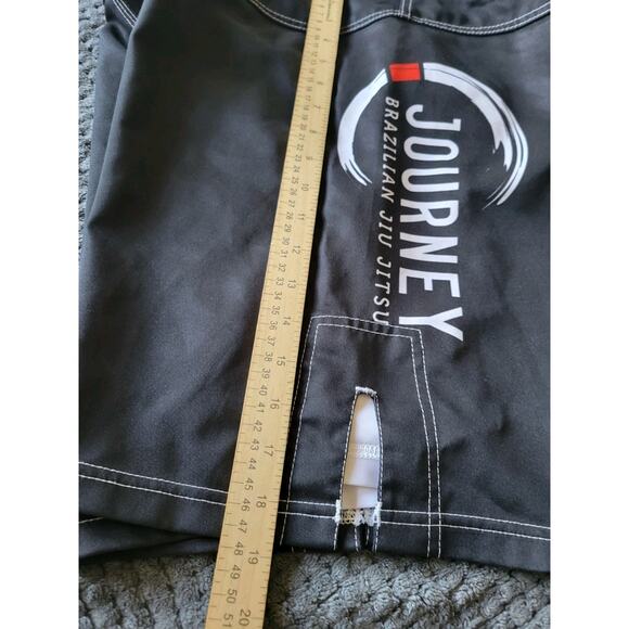 Brazilian Jiu Jitsu Journey Shorts MMA Training Mens Medium Gray Waist 36" - Picture 3 of 9